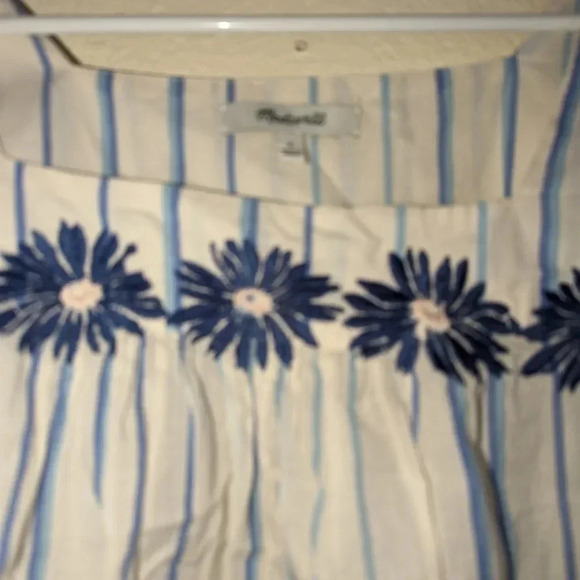 Floral Embroidered Butterfly Top in Stripe - Picture 4 of 10